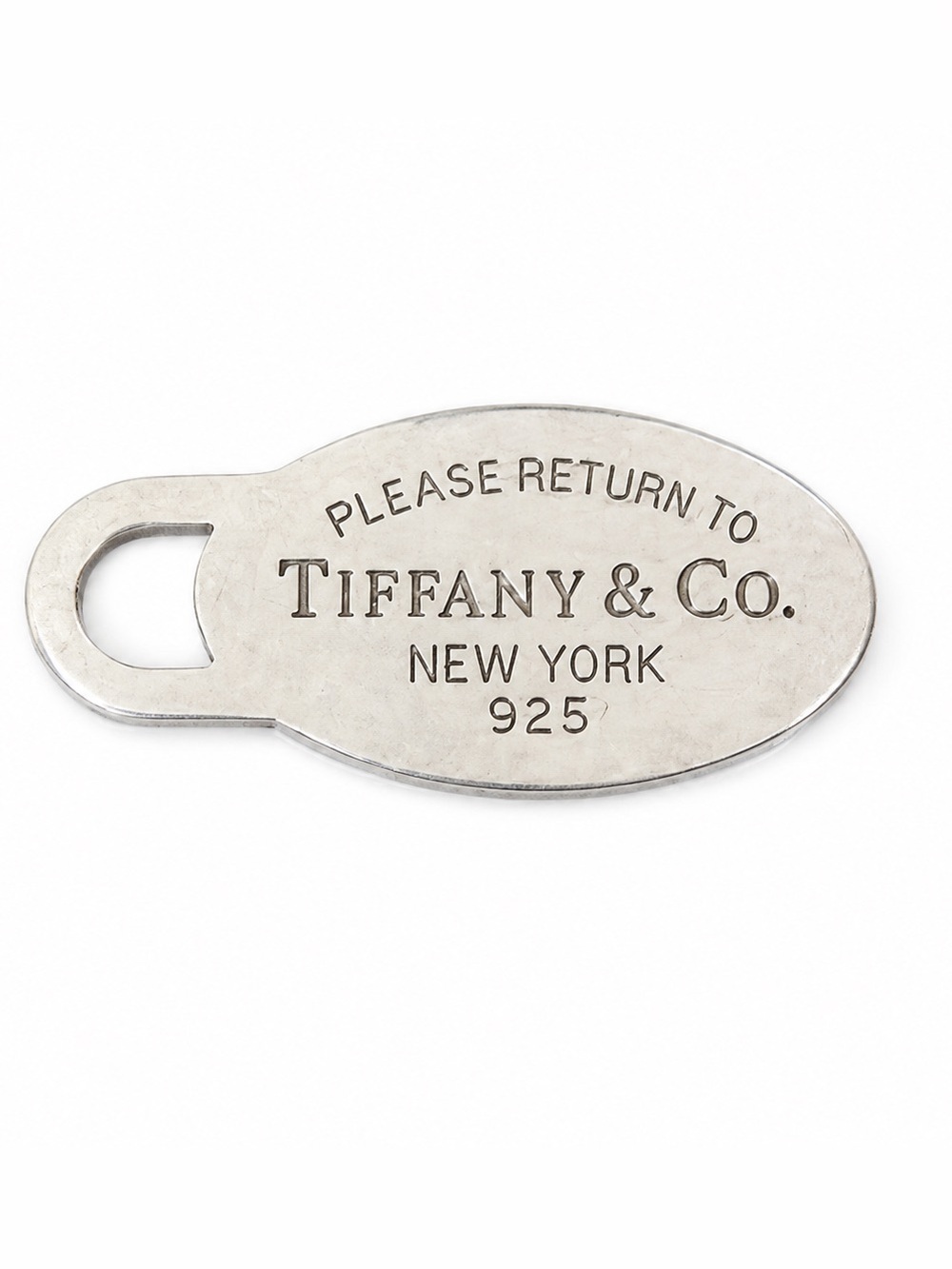 Tiffany & Co. Return to Tiffany Oval Tag Pendant Charm Sterling Silver
